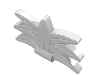 6029b - Minifigure, Plume Feathered Headdress