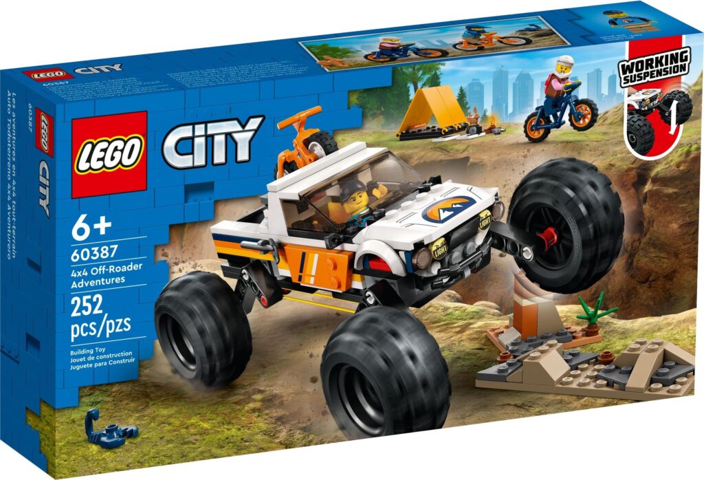 LEGO® City 4x4 Off-Roader Adventures 60387 Building Toy Set (252 Pieces) - Afbeelding 2