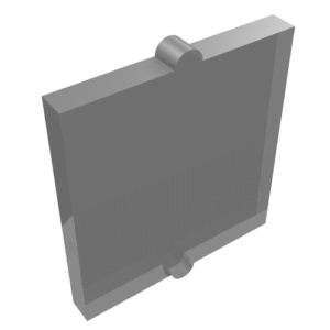 60601 - Glass for Window 1 x 2 x 2 Flat Front