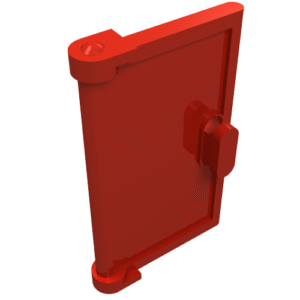 60614 - Door 1 x 2 x 3 with Vertical Handle, Mold for Tabless Frames