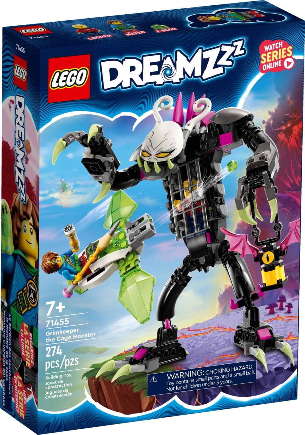 LEGO® DREAMZzz™ Grimkeeper the Cage Monster 71455 Building Toy Set (274 Pieces) - Afbeelding 2