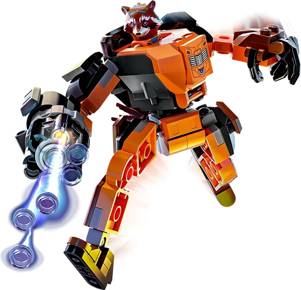LEGO® Marvel Rocket Mech Armor 76243 Building Toy Set (98 Pieces) - Afbeelding 4