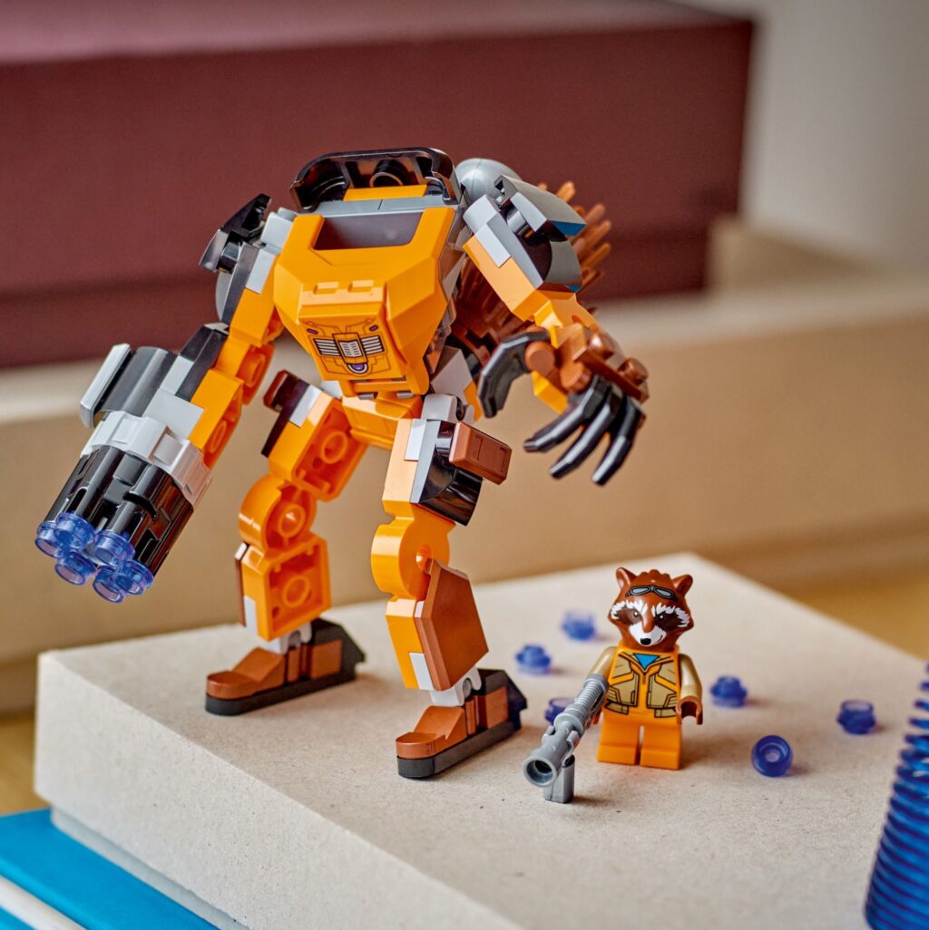 LEGO® Marvel Rocket Mech Armor 76243 Building Toy Set (98 Pieces) - Afbeelding 8