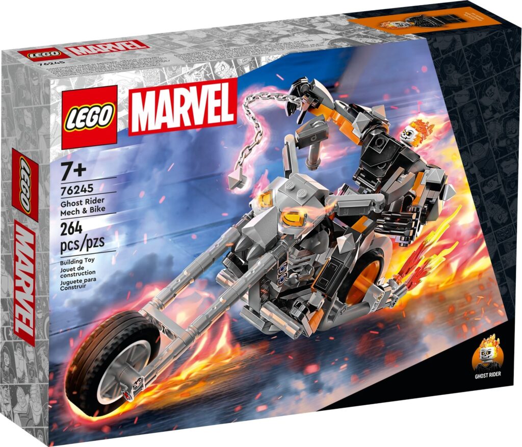 LEGO® Marvel Ghost Rider Mech & Bike 76245 Building Toy Set (264 Pieces) - Afbeelding 2