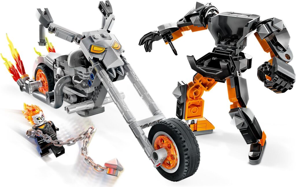 LEGO® Marvel Ghost Rider Mech & Bike 76245 Building Toy Set (264 Pieces) - Afbeelding 3