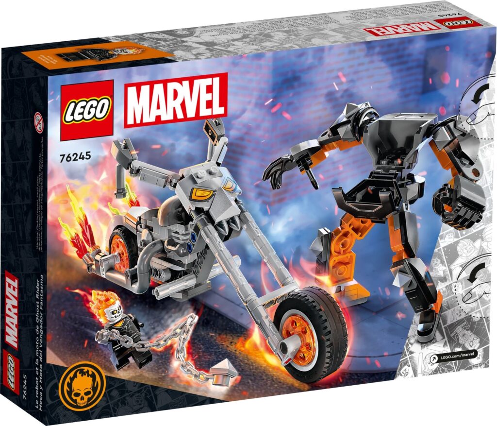 LEGO® Marvel Ghost Rider Mech & Bike 76245 Building Toy Set (264 Pieces) - Afbeelding 5