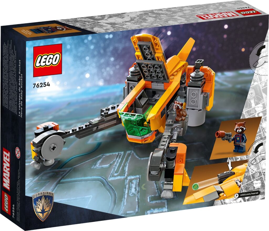 LEGO® Marvel Baby Rocket’s Ship 76254 Building Toy Set (330 Pieces) - Afbeelding 7