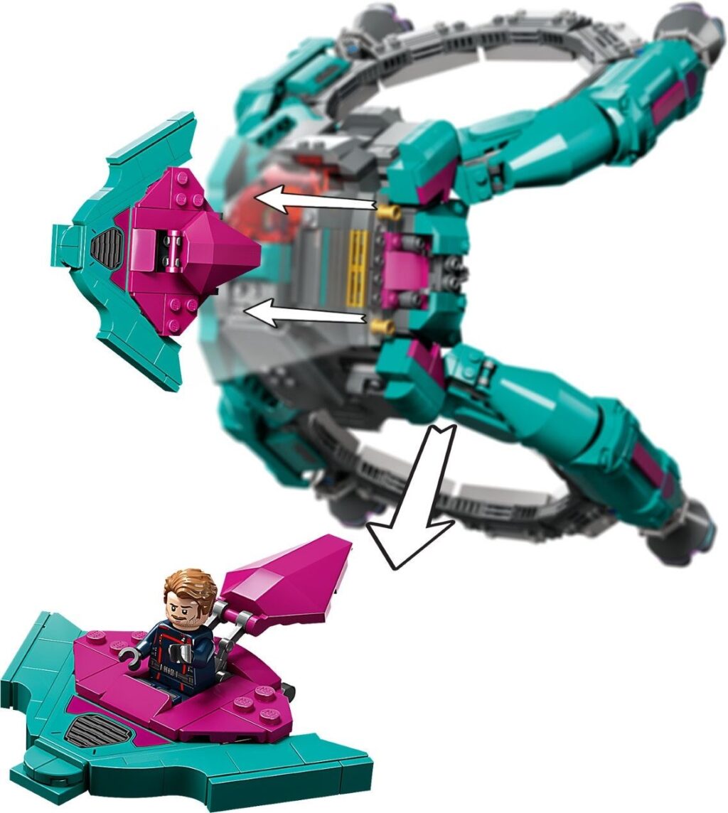LEGO® Marvel The New Guardians’ Ship 76255 Building Toy Set (1,108 Pieces) - Afbeelding 5