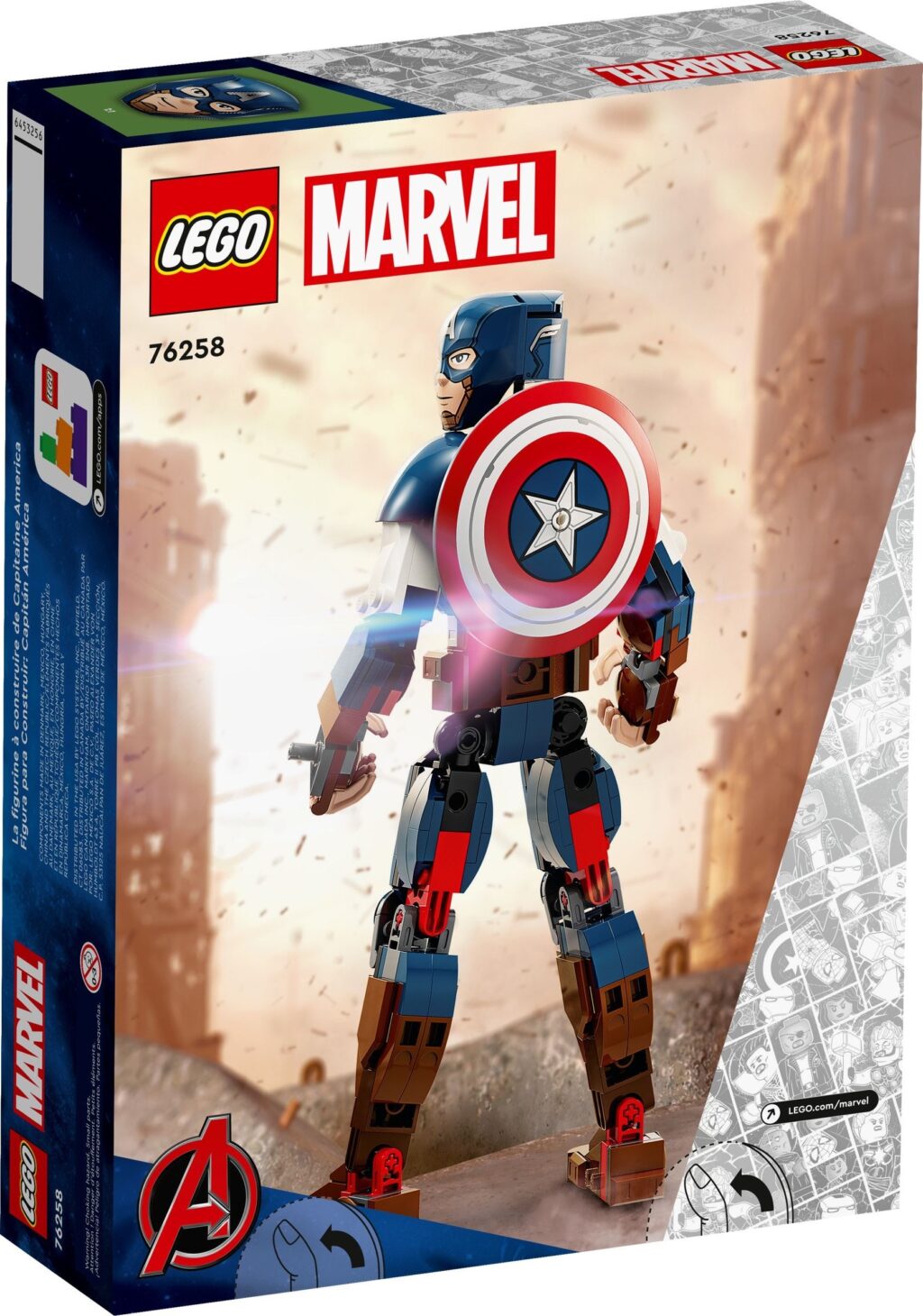 LEGO® Marvel Captain America Construction Figure 76258 Building Toy Set (310 Pieces) - Afbeelding 4