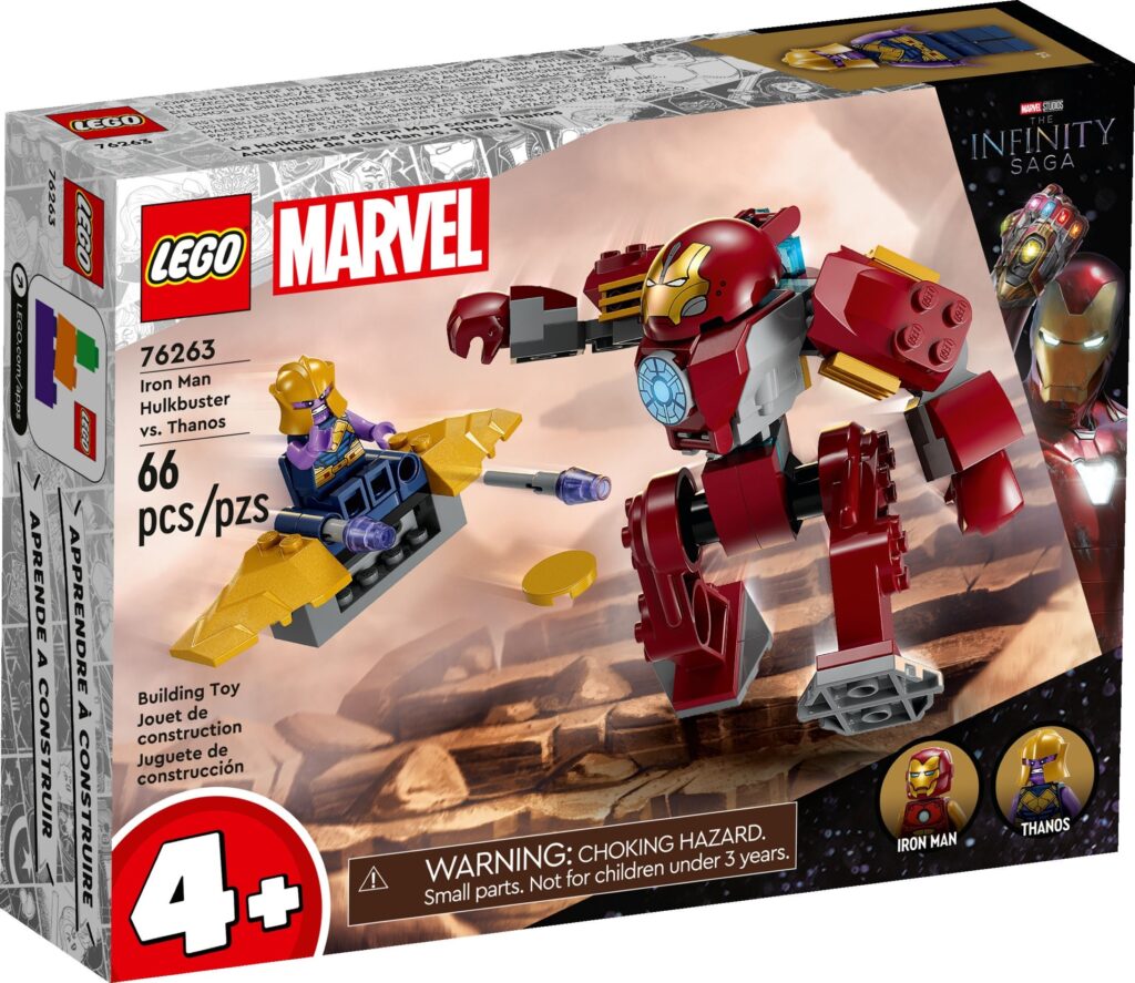 LEGO® Marvel Iron Man Hulkbuster vs. Thanos 76263 Building Toy Set (66 Pieces) - Afbeelding 2