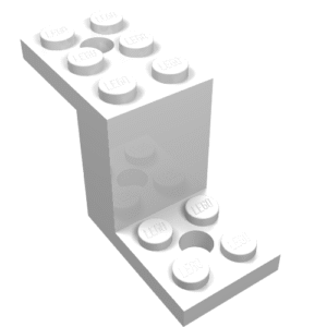 76766 - Bracket 5 x 2 x 2 1/3 with 2 Holes and Bottom Stud Holder