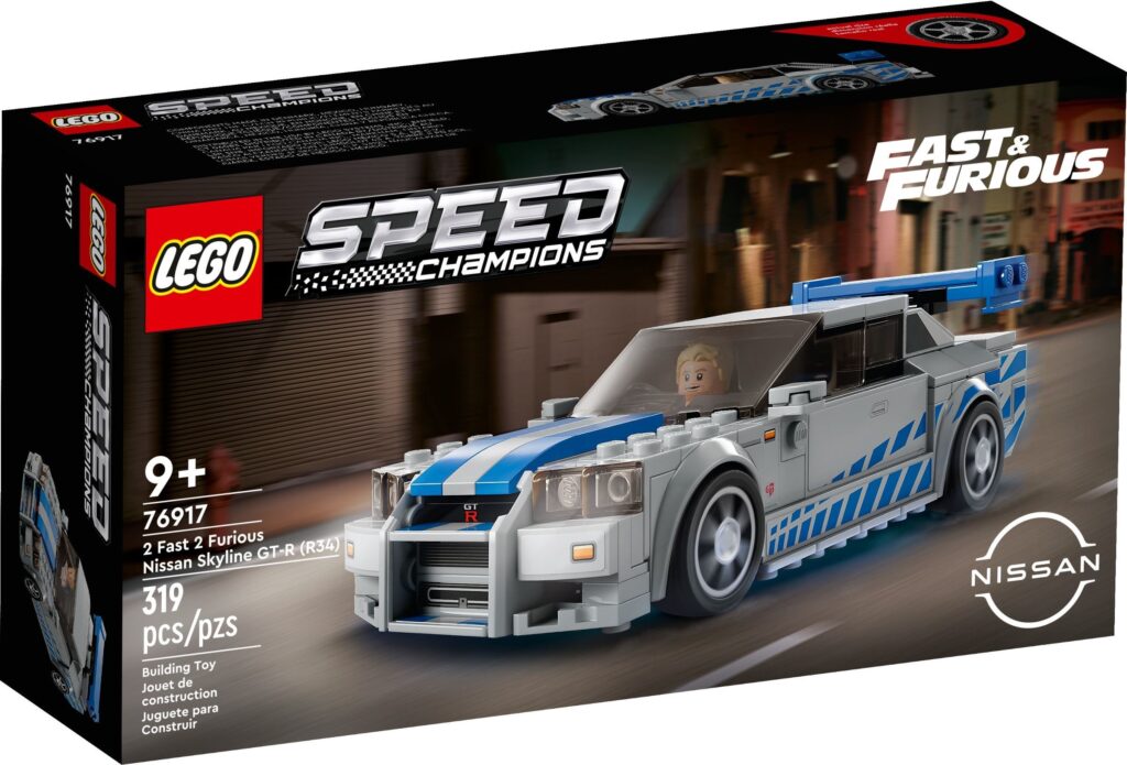 LEGO® Speed Champions 2 Fast 2 Furious Nissan Skyline GT-R (R34) 76917 (319 Pieces) - Afbeelding 2