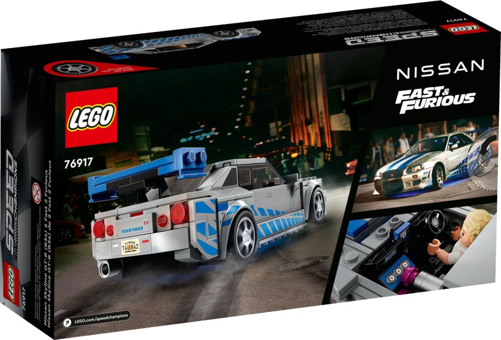 LEGO® Speed Champions 2 Fast 2 Furious Nissan Skyline GT-R (R34) 76917 (319 Pieces) - Afbeelding 7
