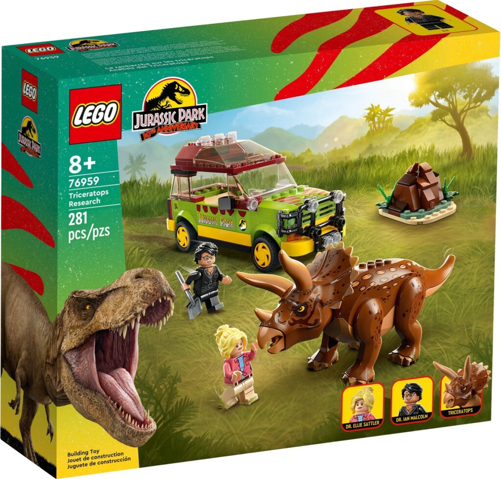 LEGO® Jurassic Park Triceratops Research 76959 Building Toy Set (281 Pieces) - Afbeelding 2