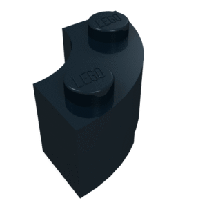 85080 - Brick, Round Corner 2 x 2 Macaroni with Stud Notch and Reinforced Underside