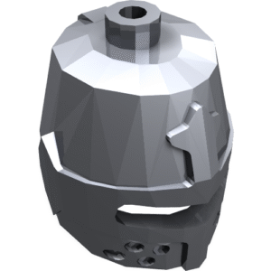 89520 - Minifigure, Headgear Helmet Castle Closed with Eye Slit (Great Helm / Barrel Helm)
