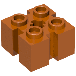 90258 - Brick, Modified 2 x 2 with Channels and Axle Hole