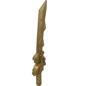 93055 - Minifigure, Weapon Sword, Katana with Dragon Head (Ninjago Sword of Fire)