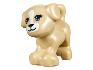 93088pb03 - Dog, Friends Style, Puppy, Standing with Medium Azure Eyes with Outline, Black Nose and Mouth, White Blaze and Muzzle Pattern