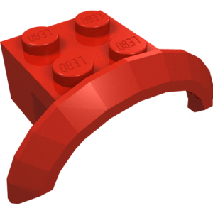 98282 - Vehicle, Mudguard 4 x 2 1/2 x 1 with Arch Round