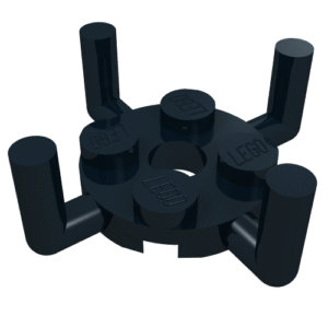 98284 - Plate, Round 2 x 2 with Pin Hole and 4 Bar Arms Up