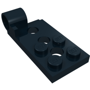 98285 - Hinge Plate 2 x 4 with Pin Hole and 3 Holes - Bottom