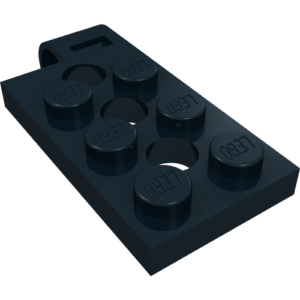 98286 - Hinge Plate 2 x 4 with Pin Hole and 3 Holes - Top