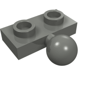 14417 - Plate, Modified 1 x 2 with Tow Ball on Side