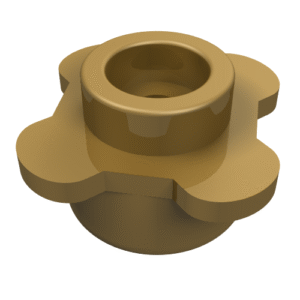 33291 - Plate, Round 1 x 1 with Flower Edge (4 Knobs / Petals)