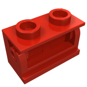 3937c01 - Hinge Brick 1 x 2 with (Same Color) Top Plate (3937 / 3938)