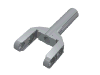 92693c01 - Technic Linear Actuator Mini with Dark Bluish Gray Head and Orange Axle