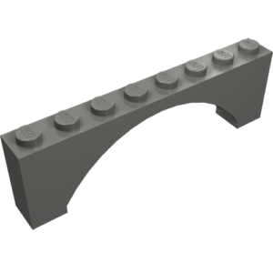 16577 - Arch 1 x 8 x 2 Raised