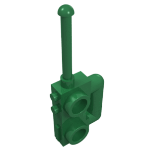3962b - Minifigure, Utensil Radio (Walkie-Talkie) with Extended Handle