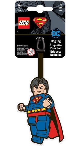 LEGO 52506 - Bag / Luggage Tag, Silicone, DC Super Heroes - Superman