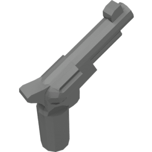 13562 - Minifigure, Weapon Gun, Pistol Revolver - Small Barrel
