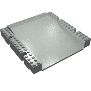 2642 - Baseplate, Raised Platform 16 x 16 x 2 1/3 Ramp