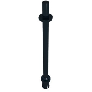 2714b - Bar   8L with Stop Rings and Pin (Technic, Figure Accessory Ski Pole) - Flat End