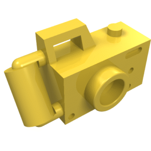 30089 - Minifigure, Utensil Camera Handheld Style with Compact Bar Handle