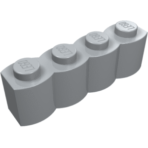 30137 - Brick, Modified 1 x 4 with Log Profile