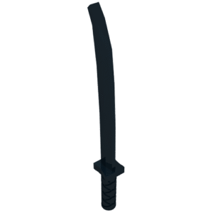 30173b - Minifigure, Weapon Sword, Shamshir / Katana (Square Guard) with Uncapped Pommel and Hole in Hilt