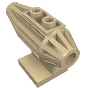 30358 - Engine, Strakes, 2 Top Studs, 2 x 2 Bottom Tile