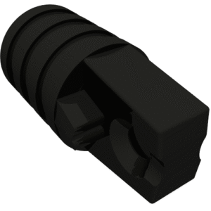 53923 - Hinge Cylinder 1 x 2 Locking with 1 Finger and Axle Hole on Ends without Slots