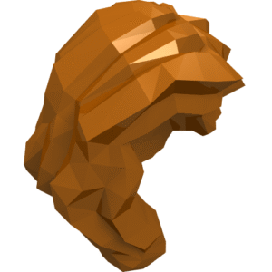 85974 - Minifigure, Hair Female Mid-Length with Part over Right Shoulder