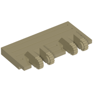 92092 - Hinge Train Gate 2 x 4 Locking Dual 2 Fingers without Rear Reinforcements