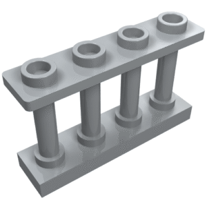 15332 - Fence 1 x 4 x 2 Spindled with 4 Studs