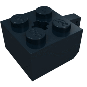30389b - Hinge Brick 2 x 2 Locking with 1 Finger Vertical and Axle Hole