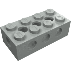 3709c - Technic, Brick 2 x 4 with Holes on All Sides - Solid Studs