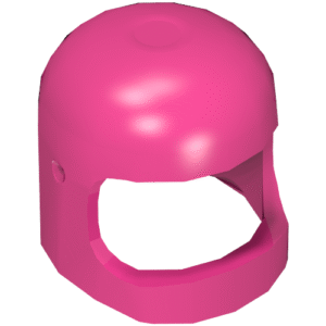 50665 - Minifigure, Headgear Helmet Space / Town with Thick Chin Strap - with Visor Dimples (Reissue with Top Dimple)