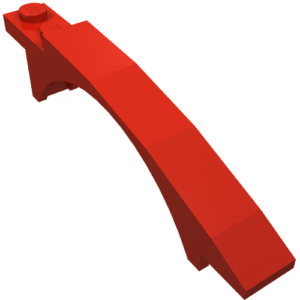 50967 - Slope, Curved 8 x 1 x 1 2/3 with Arch and 2 Recessed Studs