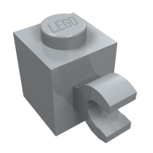60476 - Brick, Modified 1 x 1 with Clip (Horizontal Grip)